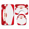 Christmas Bathroom Floor Mat Toilet Three-Piece Set
