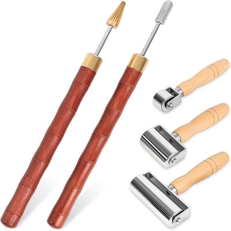 Роликовая ручка-аппликатор для окрашивания края кожи, Маркер для окрашивания края кожи для DIY, Инструмент для печати на краю кожи