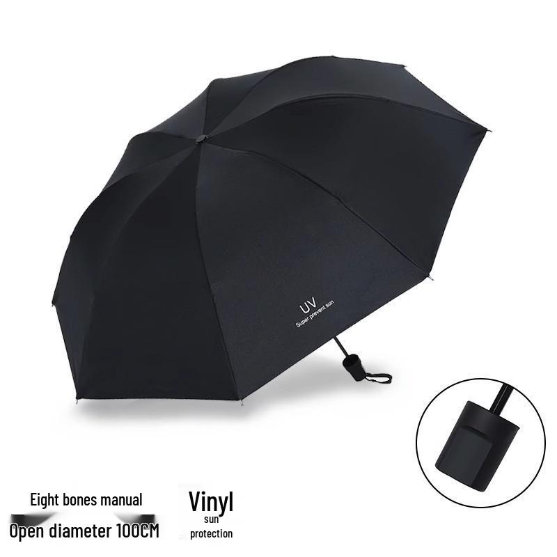 Parasol Pliant Coupe-vent avec Protection UV: Parapluie Anti-Ultraviolets pour une Utilisation par Tous Temps