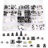 For Mini Switch Compatible Tactile Push Buttons 240 pcs 24 Value Types for Integration in Audio Equipment and Office Machinery
