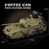 Non-Toxic Ww2 Heavy Tank Building Blocks Toys Armored Car Model Military Panzer 2A8 Moc Bricks Adults Children Kids Christmas Gift Home Decor