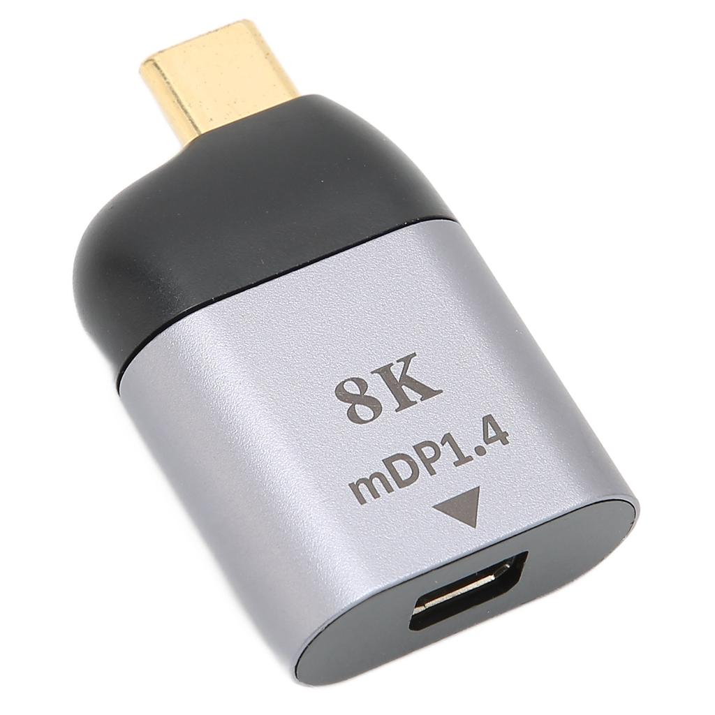 USB C to MiniDP Adapter 8K At 60Hz USB Type C to MiniDP Male to Female Converter Support for Windows for Android