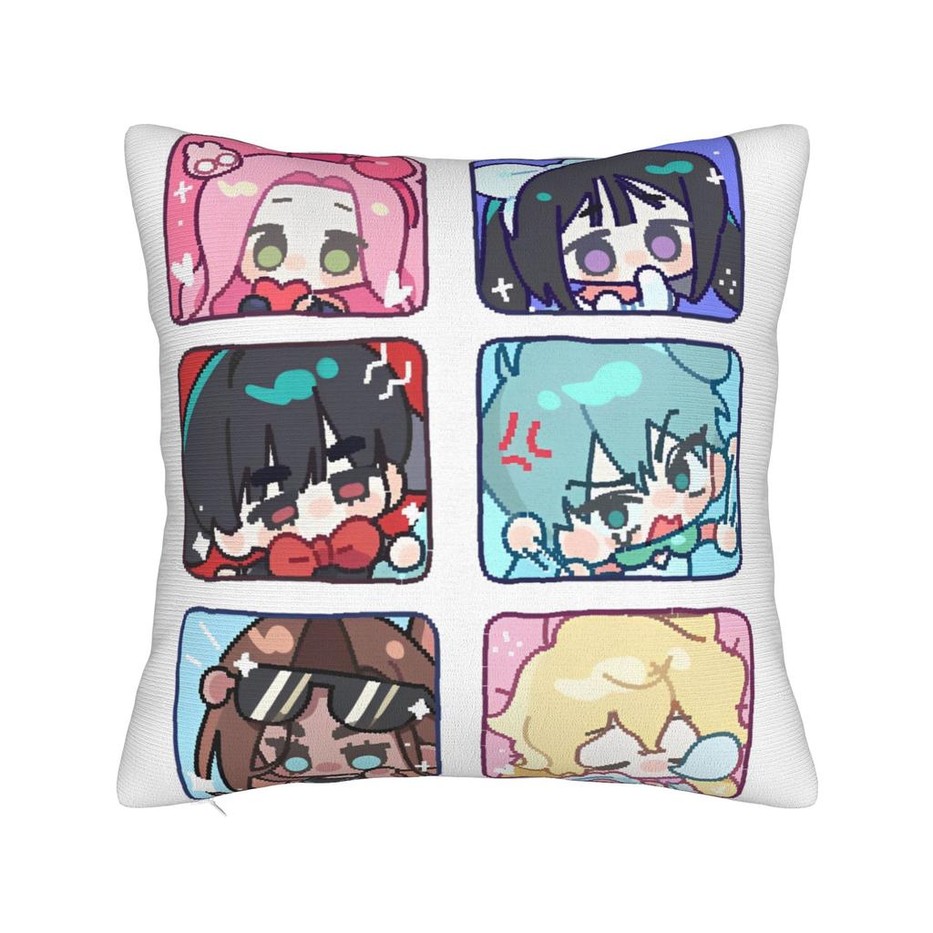 Alien Stage Anime Square Pillow Cases Cushion Cover Funny Zipper Decorative Pillowcase for Home 40x40cm