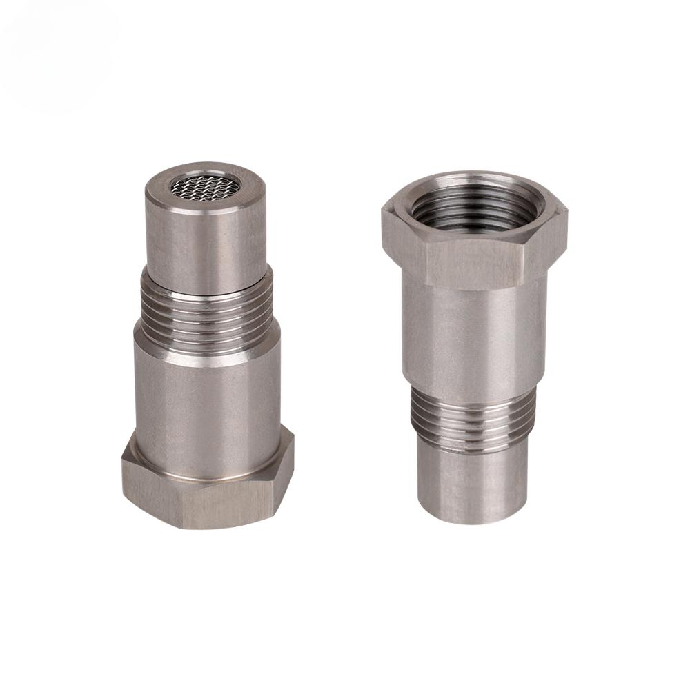 Automotive sensor filter for Oxygen sensor connector Silver adapter extension screw in stock car parts