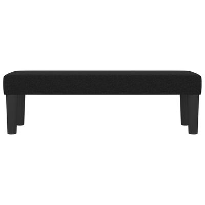 Black Bench 100 X 30 X 30 Cm Fabric
