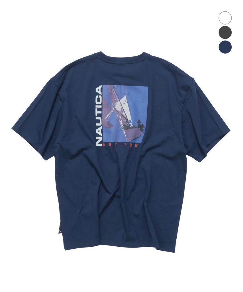 NAUTICA Sailing Vertical T-Shirt (3 Colors) Nts5686