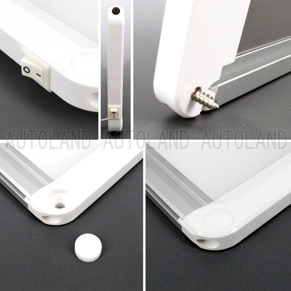 ALTEED LED Interior 45cm Extra Interior Lamp for Cars Light, Long, White, Full-Brightness Panel, 12V/24V,