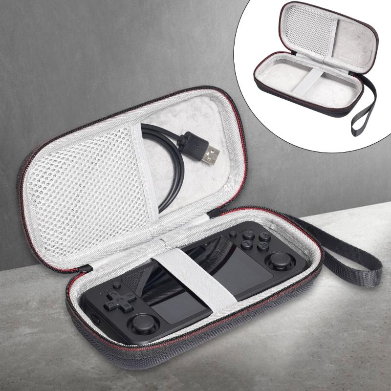 Game Console Storage Bag Scratch Resistant Bag for RG351P RG 351P Protector Case Travel Pouch with Lanyard and Pocket