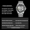 Hollow Skeleton Men's Mechanical Wristwatches Fashion Luminous Watch Men Business Waterproof Automatic Watch For Men