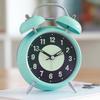 Classical Double Bells Metal Alarm Clock Quiet Nonticking Bright Night Lamp Dials Bedroom Clock for Heavy Sleepers