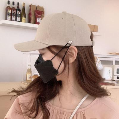 Mask Hanger Hat Plain Women's Men's Ball Cap 3 Colors