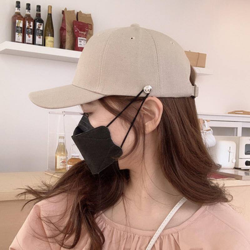 Mask Hanger Hat Plain Women s Men s Ball Cap 3 Colors white
