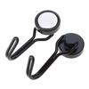 6 Pack Black Extra Strong Magnetic Hooks for Kitchen Gadgets Bedroom Lockers Office Fridges Hanging Decorative Lights