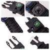 Waterproof Watch Multifunctional Outdoor Survival Rope Bracelet Adjustable Adventure Bracelet