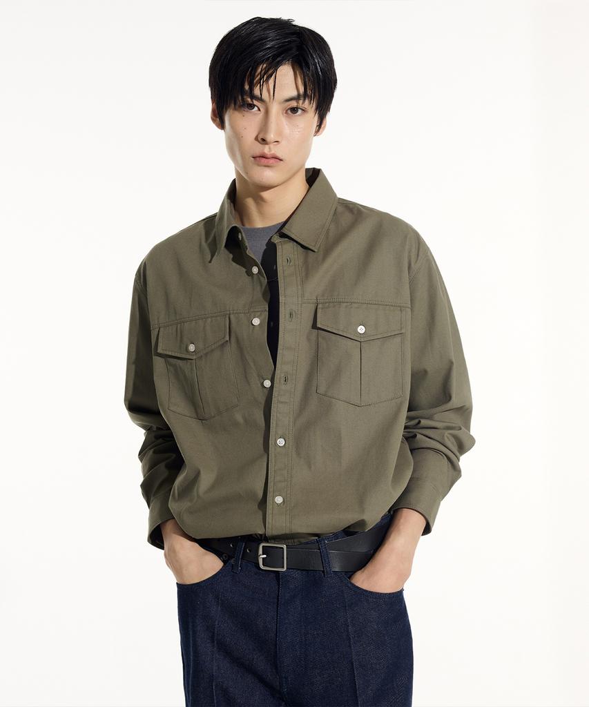 SIECLE Western Pocket Shirt (Khaki)