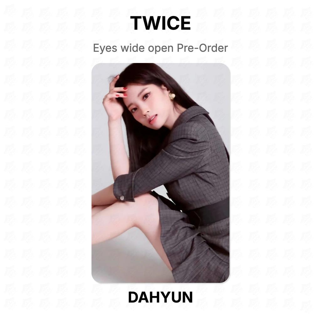 TWICE Eyes wide open Pre-Order Official Photocard