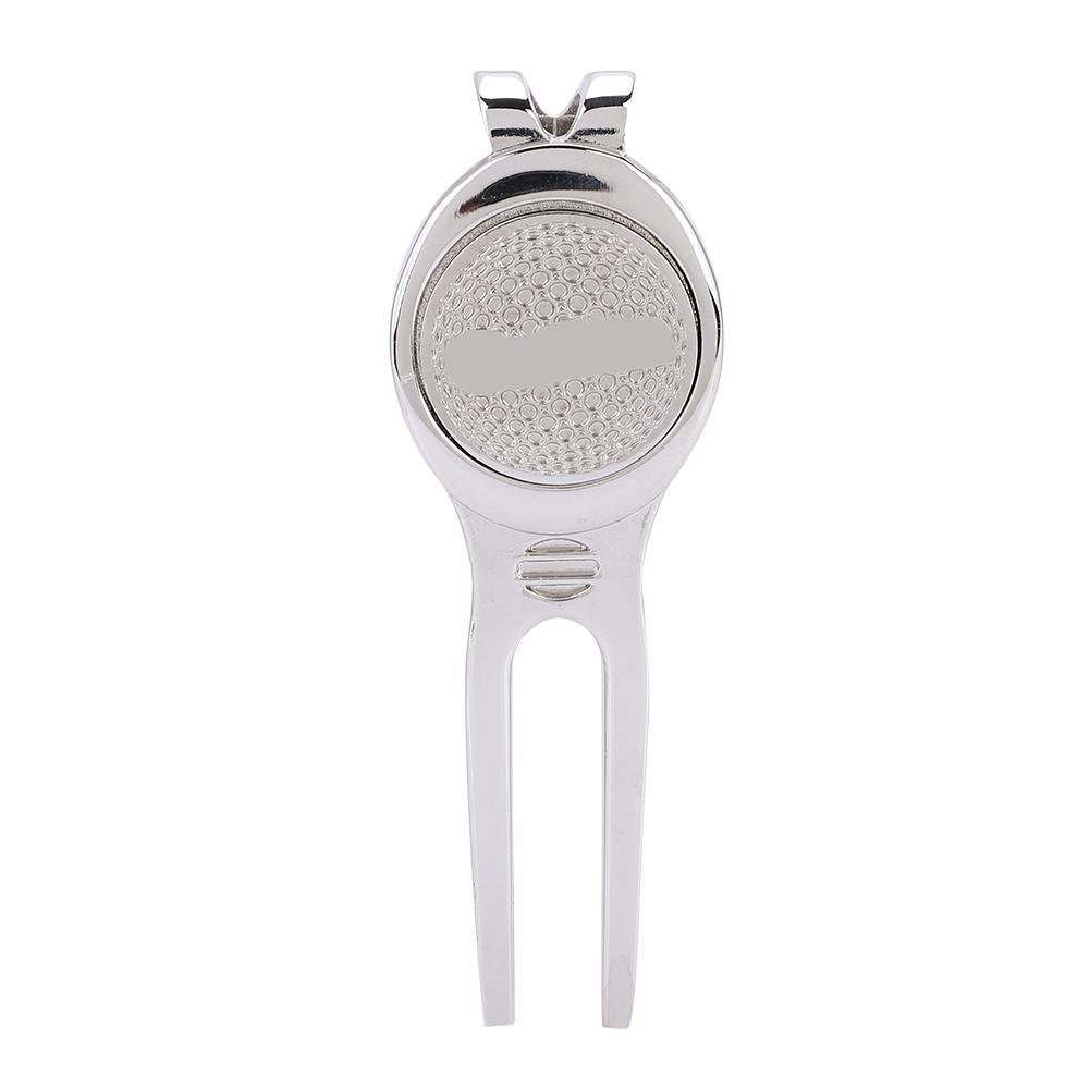 

Stylish Zinc Alloy Divot Repair Tool Magnetic Ball Marker Golf Accessory(D102 Silver)