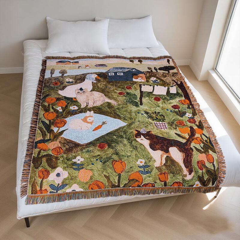 

Decorative Cotton Blend Blanket