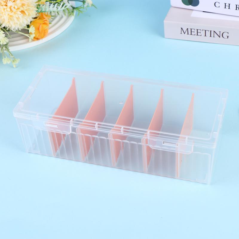 Clear Plastic Compartmentalized Organizer Box Holds 550+ Game Cards Storage Box With Adjustable Divider For Cards 1Pcs