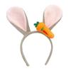 Adorable Carrot Bunny Ear Headband for Kids - Cartoon Bunny Hair Accessory & Performance Clips
