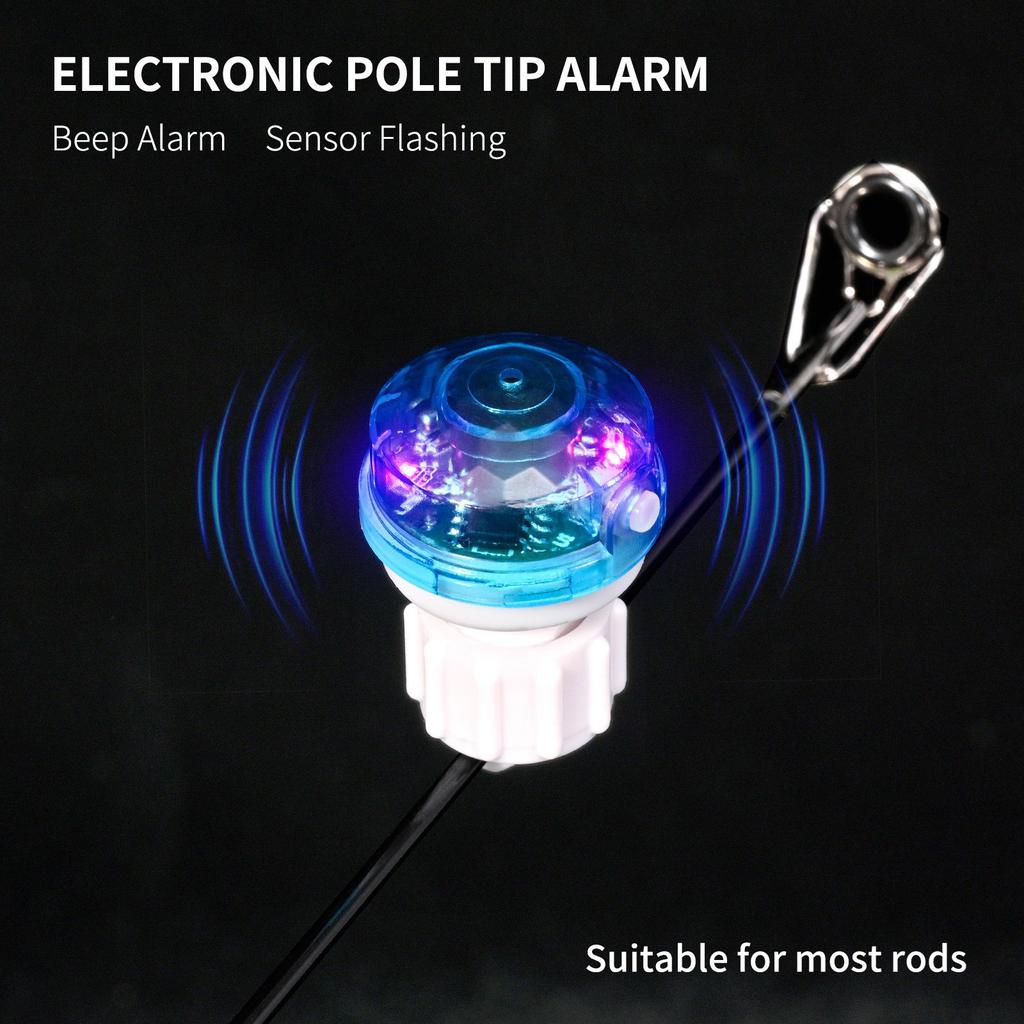 Sensitive Fishing Bites Alarm Indicator Carp Fishing Bites Alarms with LED Light Fishing Bells Clamps On Fishings Rod