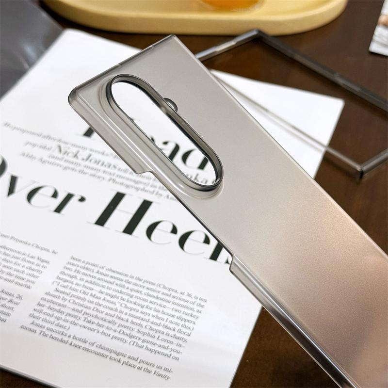 Ultra Thin Matte Slim PC Folding Phone Case for Samsung Galaxy Z Fold 7 6 5 4 3 5G Zfold7 Shockproof Transparent Hard Back Cover