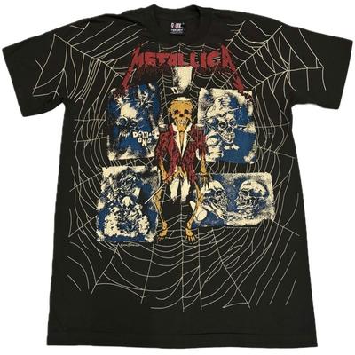 T-shirt Vintage Metallica AOP XL Ringmaster Pushead Stampa All Over Anni '90 REPRINT