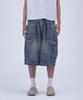 Peulojegteusseuli Signature Cargo Bermuda Pants [Beige Tinted Blue]_Hb2118