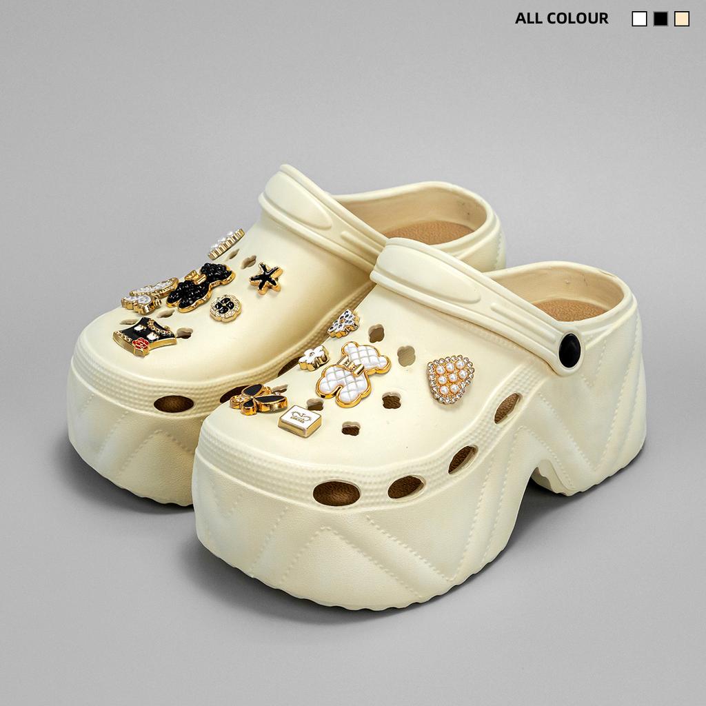 Women's Slippers 9CM High Platform Garden Fashion Clogs Shoes Women's Slippers Thick Bottom EVA Sandals Summer Girls Slippers