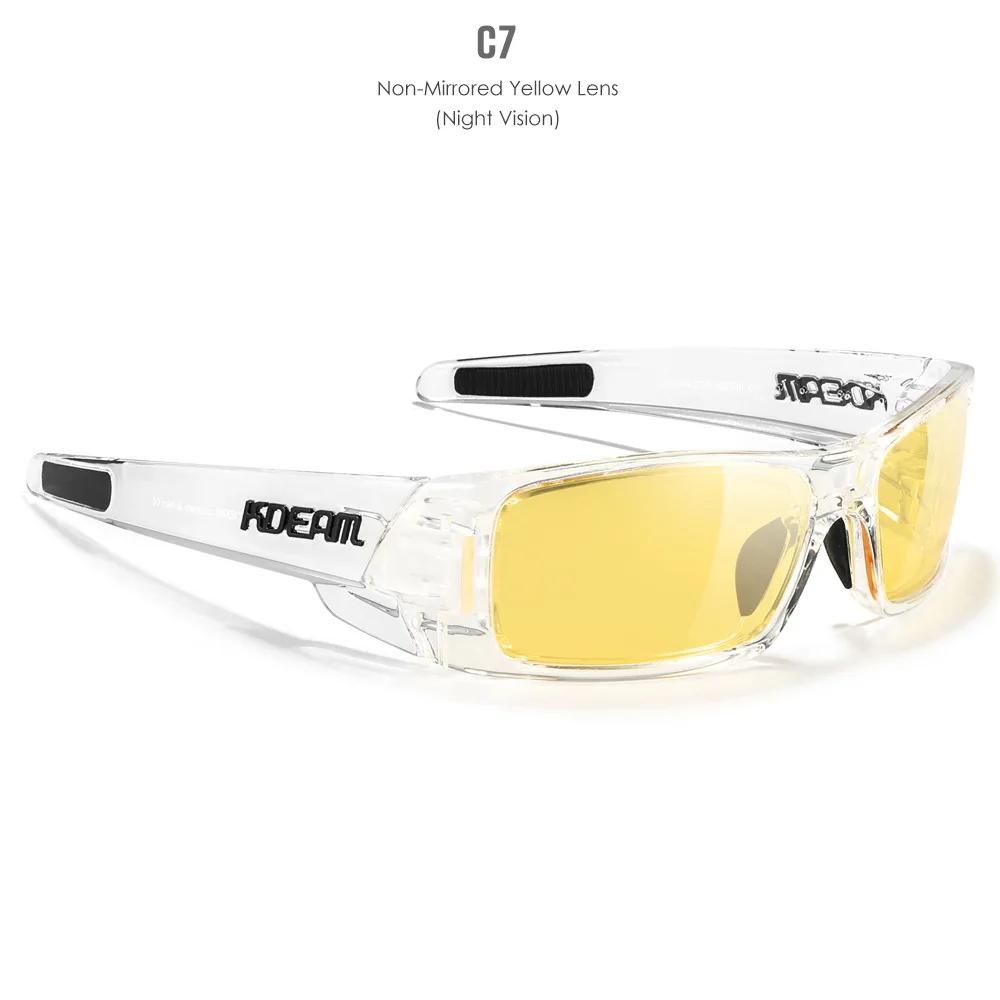 KDEAM Polarized Sun Glasses Men Women Driving Shades Male Rectangular Sunglasses Hiking Versatile Eye Protection UV400 Eyewear
