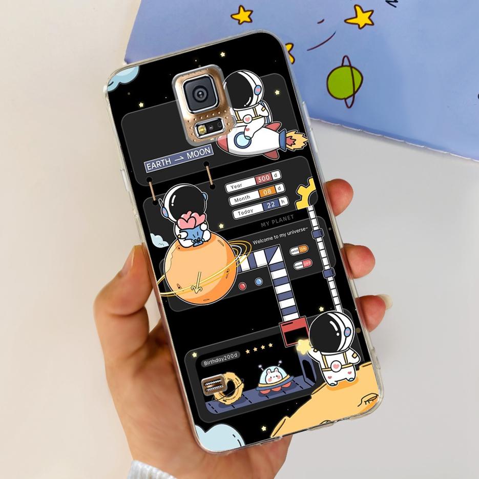 For Samsung Galaxy S5 Case SM-G900F G900I G900M Stylish Painted Cover Soft Silicone Phone Case For Samsung S5 S 5 GalaxyS5 Shell