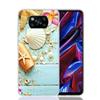 Blue Wood Seashells Sea Star Phone Case For Xiaomi Poco F7 Ultra X7 X6 Pro X5 Redmi 15 15C 13 13C 12 12C 10 10A 10C 9 9A 9C 9T S