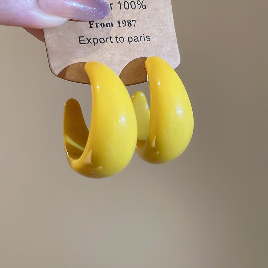 Silbernadel Leopard Harz Geo Runde Ohrringe, Retro Myer Stil, Nischen Design für Frauen