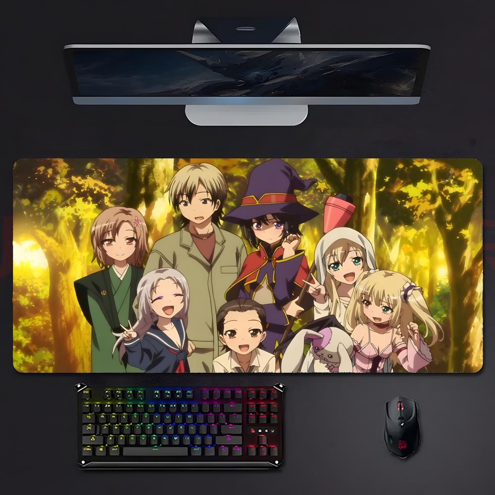 Dark Thrilling Anime TTomodachi Game Mouse Pad Mousepad Large Gaming Lockedge Thickened Pc Table Desk Mat