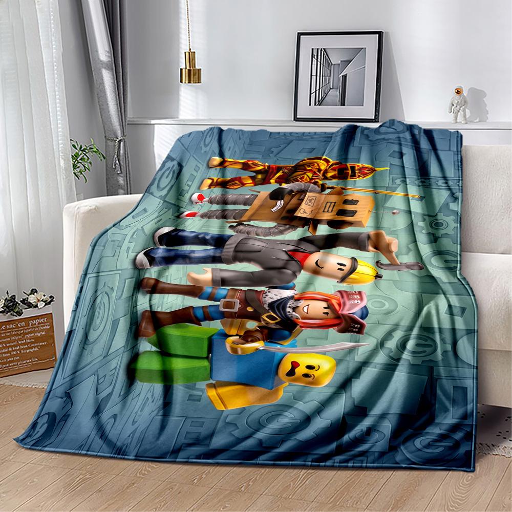Roblox 388 Blanket Soft & Cozy Perfect for Bedding Seaside Picnics Four Seasons Multipurpose Digital Print Birthday Christmas Gift Blanket