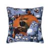 Yayoi Kusama Flaying Eyes Pillowcase Polyester Cushion Cover Decorative Polka Aesthetic Pillow Case Cover Home Zipper 4040cm