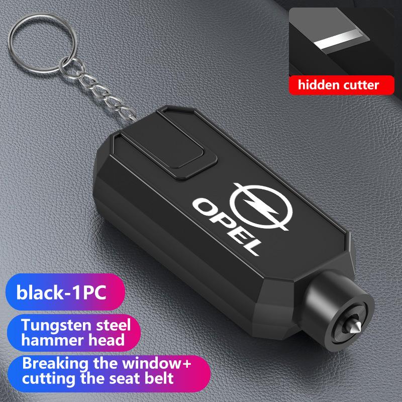 Car Safety Hammer Emergency Glass Window Break Seat Belt Cutter For Opel ADAM ASTRA J K CORSA E INSIGNIA MOKKA VIVA Meriva WJ1