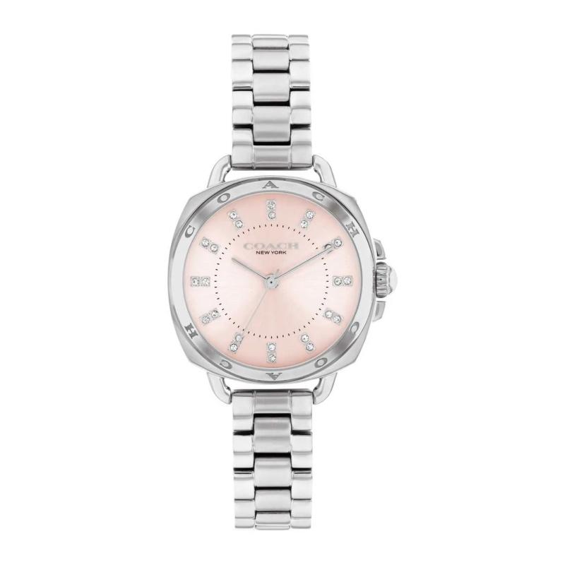 

COACH - Stainless Steel Strap Pink Dial Women s Quartz Watch 14504152 серебряный