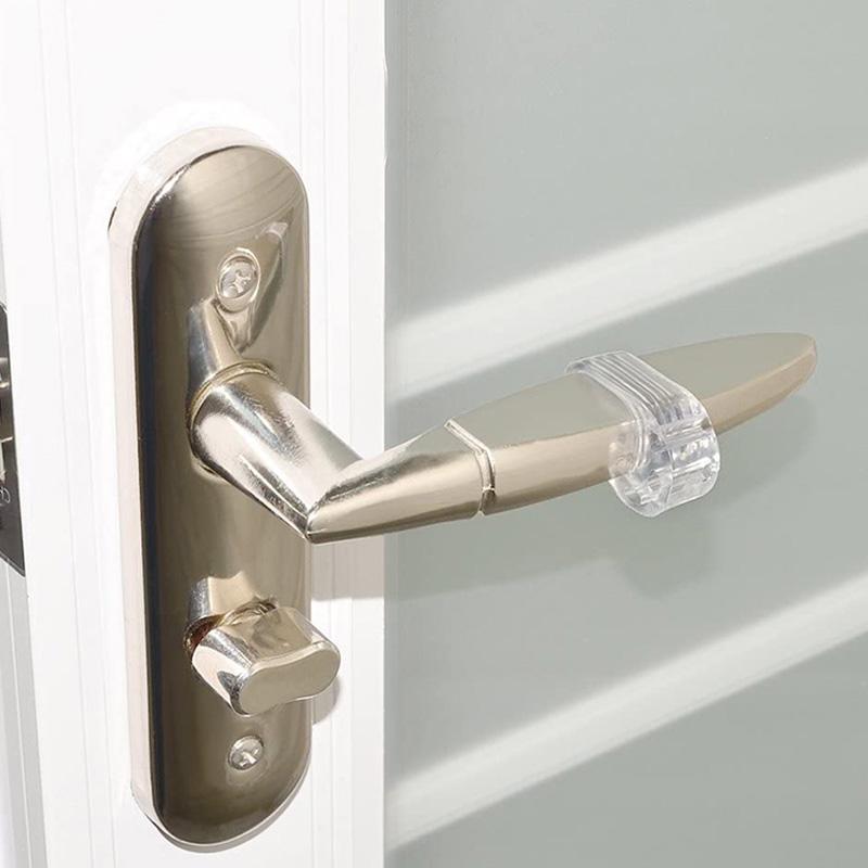 Transparent Silicone Door Handle Pads for Wall Impact Buffer and Baby Safety Protection