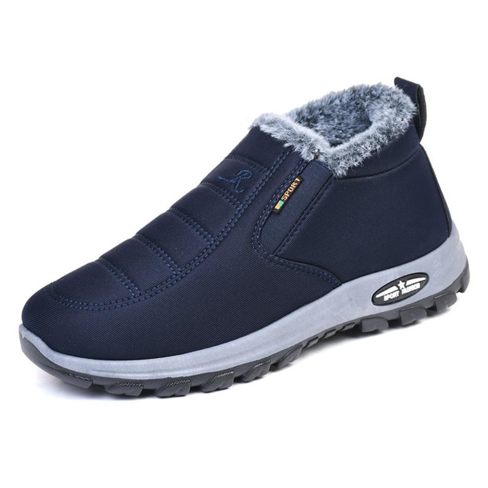 

ALVEIN Snow for Indoor and Commuting Japanese Shoe Men s Boots, Ultra-Lightweight, Slip-On, Non-Slip, Fleece-Lined, Warm, Casual, Stylish, (Blue, синий