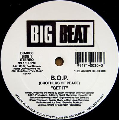 12inch Record B.O.P. - Get It / Get Off BB0030 Big Beat 1991 US Dance & Electronica Used