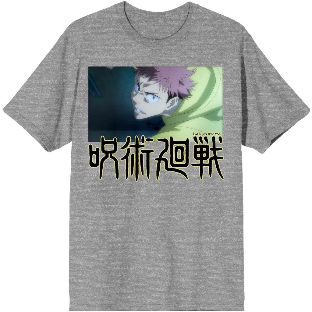 2026 Summer New100purecotton Jujutsu Kaisen Logo anime character pattern leisure  loose Short Sleeve Tshirt Round soft shirt