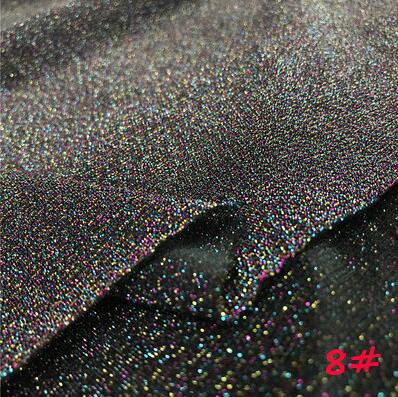 2 Yards Bastelbedarf Hintergrund Bühnenshow Kleidung Hochzeitsdekoration Zubehör Mehrfarbig Modekleid Lurex Glitzerstoff