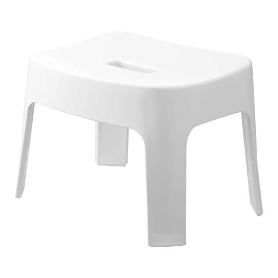 Yamazaki Jitsugyo Magnetic Bath Chair SH25 White Approx. W33 X D26.5 X H25.5cm (Seat: Approx. H25cm) Tower 6925 + Magnet & Hook Hot Pot