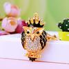 Owl Crystal Keyring Charm Pendant Handbag Purse Bag for Key Ring Chain Keychain