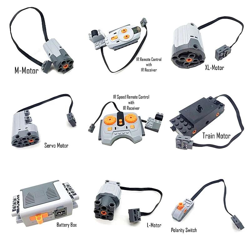 Power functions Motor Technical parts MOC multi tool servo train motor PF 8293 8883 model building blocks Compatible Leduo