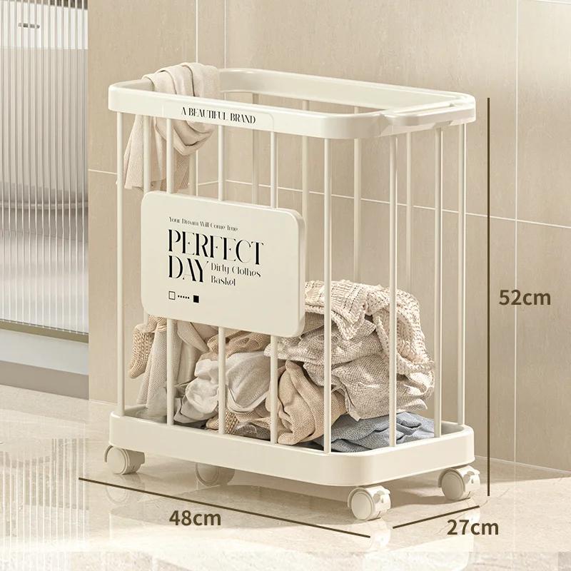 

1 шт. корзина для белья Бытовая большая корзина для хранения одежды с роликом корзина для белья Туалет ванная комната многофункциональная с