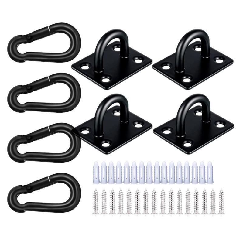 1Suit Yogas Exercise Hook Brackets Hook Hangers Chair Hanging Ceiling Hook Hoop Hook for Suspension Trainer