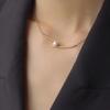 New ArrivalS Open Run Women S aSymmetric Pearl Necklace Thin Chain Gold