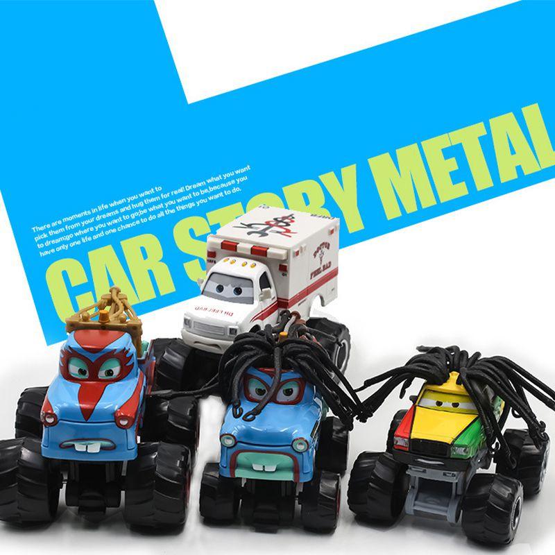 Sturdy Alloy Car Racing Cars Bigfoot Longhair Mater Fun Children's Toys
